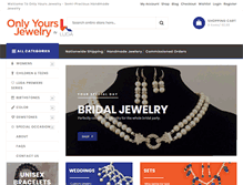 Tablet Screenshot of onlyyoursjewelry.com